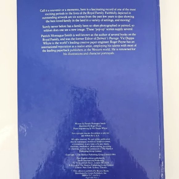 The Royal Family (Princess Diana) Pop-Up Book Patrick Montague Smith - Picture 4 of 9